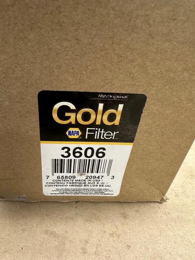 Used NAPA 3606 Gold Fuel Filter *NEW*