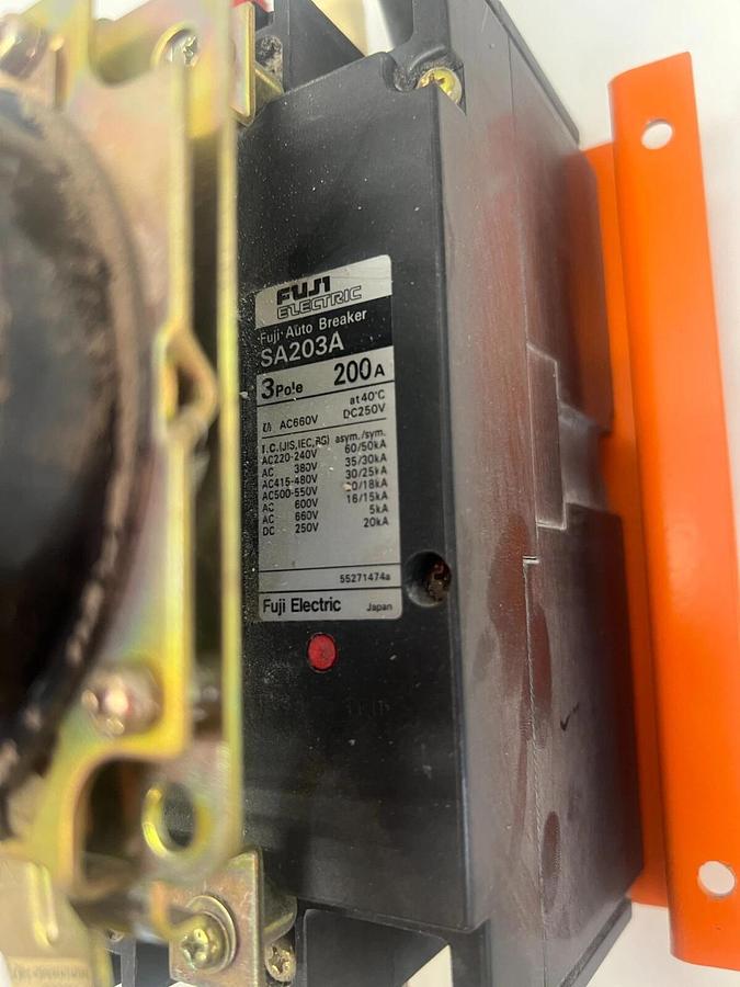 Used Fuji SA203A 3 Pole, 200 Amp Circuit Breaker