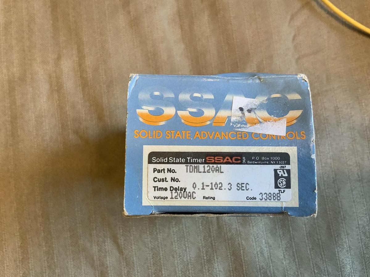 Used SSAC TRB120A2X10 Time Delay Relay