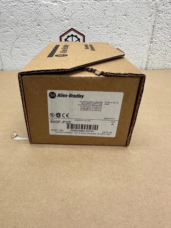 Allen Bradley 800F-F25 Plastic Enclosure *NEW*