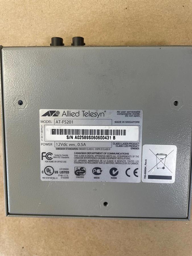 Used Allied Telesyn AT-FS201 Ethernet Switch
