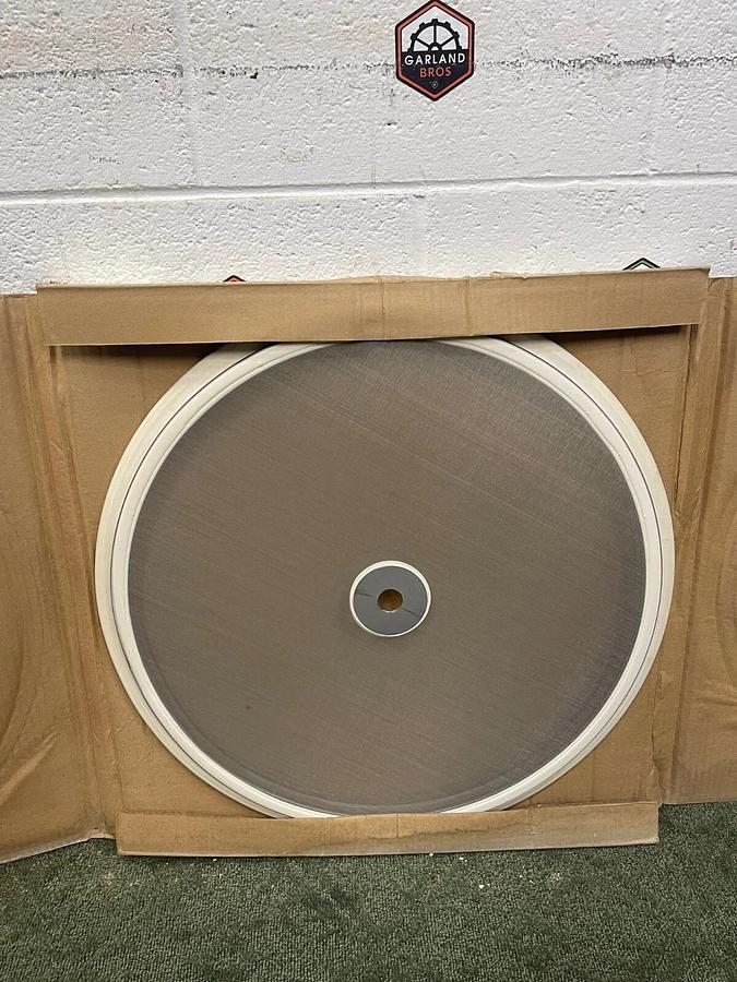 Used Stainless Steel 24” Mesh for Vibratory Screener, 224 microns, w/ 1” Center Hole