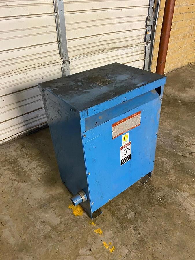 Used General Electric 9T23B4004 G28, 40 KVA Transformer, 3 Phase, Type QL