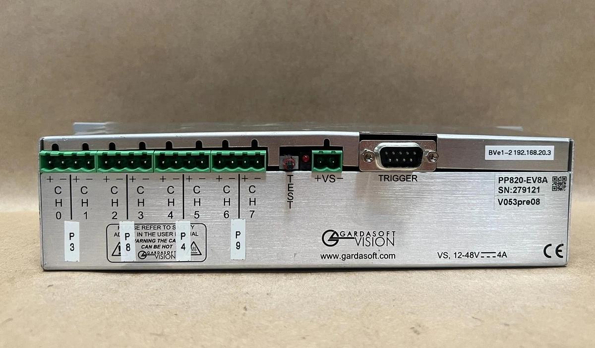 Used Gardasoft Vision PP820-EV8A 8 Channel, LED Controller
