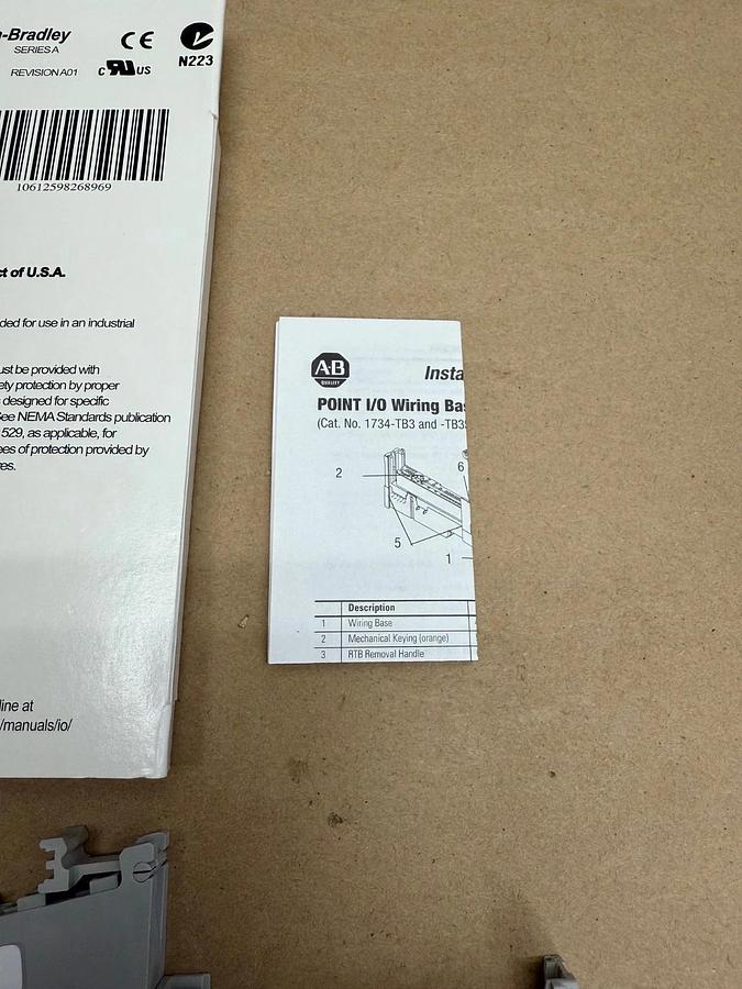 Used Allen Bradley 1734TB3 Ser A Point I/O Module, Terminal Base - Lot of 10