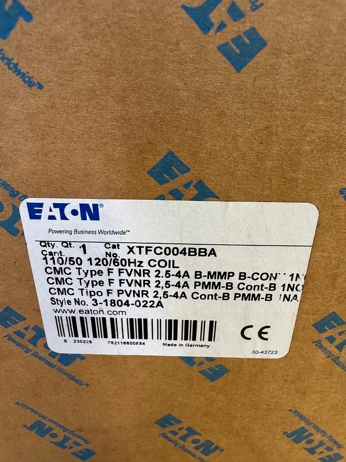 Used Eaton XTFC004BBA Manual Combination Motor Starter/Control, 4A *NEW*