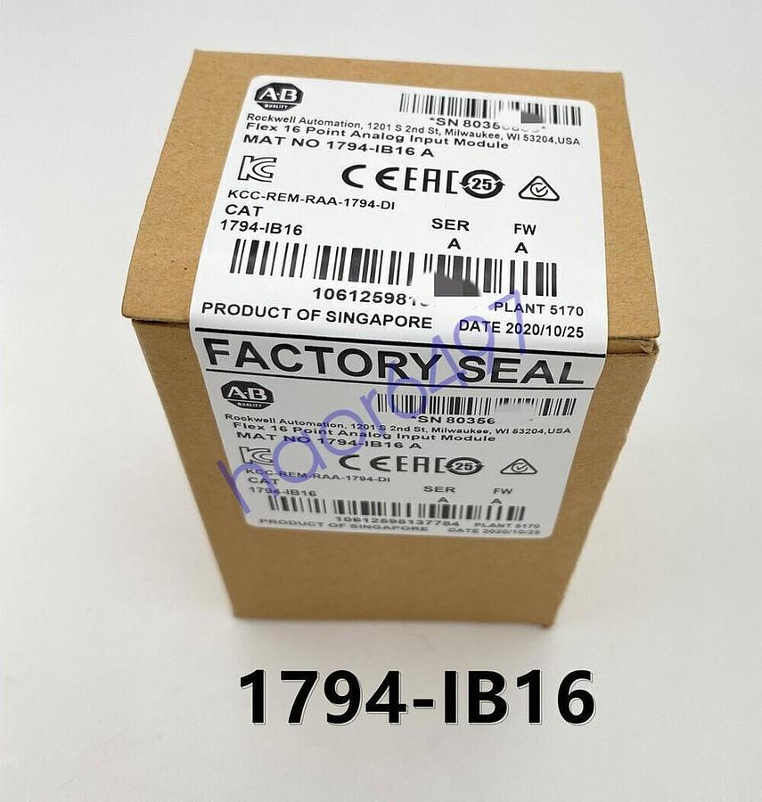 Used Allen Bradley 1794-0B16 w/ Type 1794-TB3/A Flex I/O 24 VDC Source Output