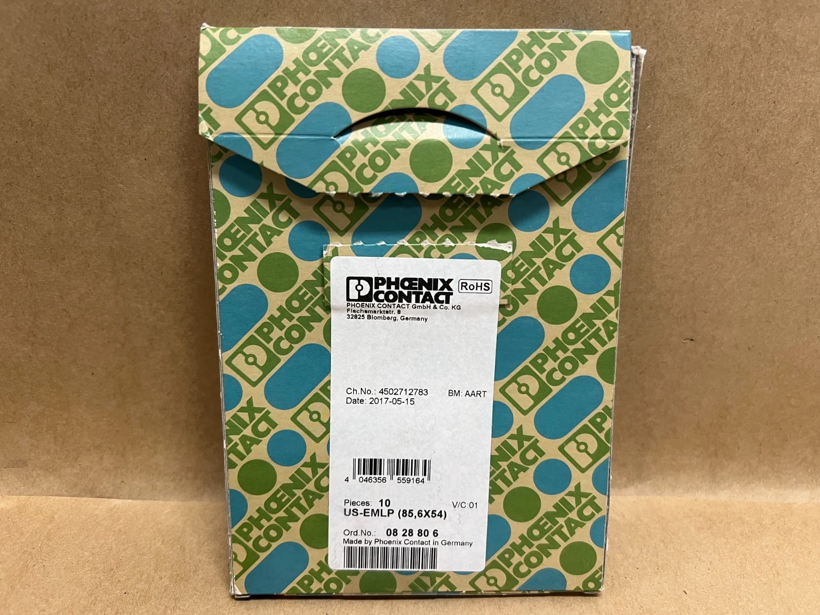 Used Phoenix Contact US-EMLP (85, 6 x 54) 10 Pc. White Plastic Label