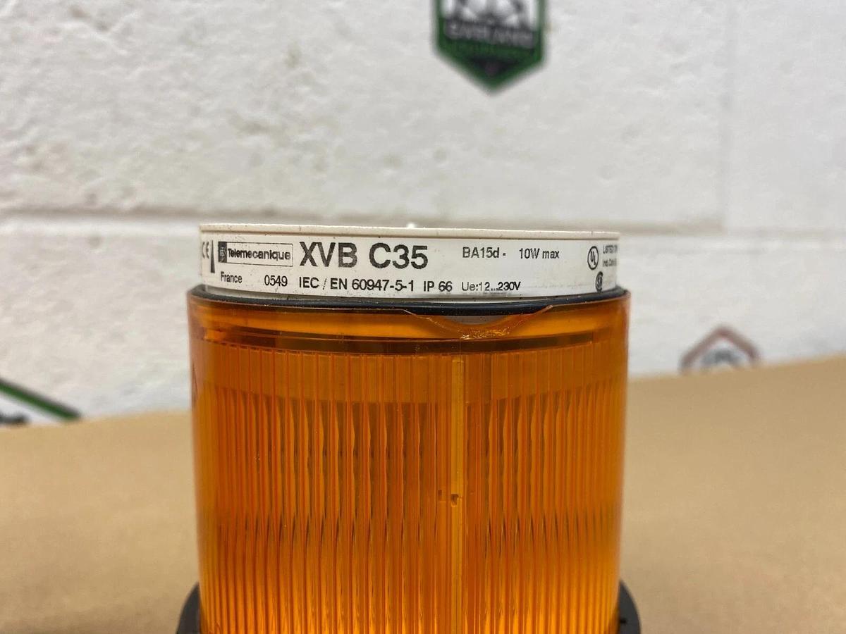 Used Telemecanique XVB C35, XVB C35, XVB C34, XVB C34, XVB C33 Light Towers, Lot of 6