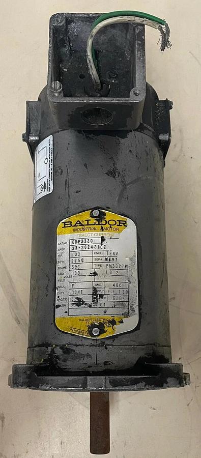Used Baldor CDP332C General Purpose Motor, 1/3 HP, 1750 RPM