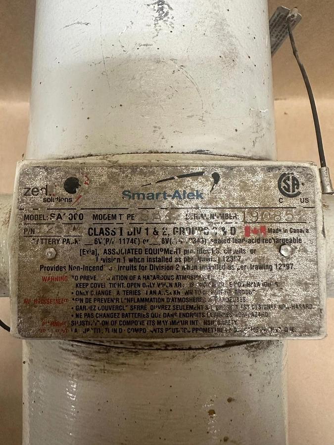 Used Zedi Solutions SA-2000 Smart-ALEK Flow Meter