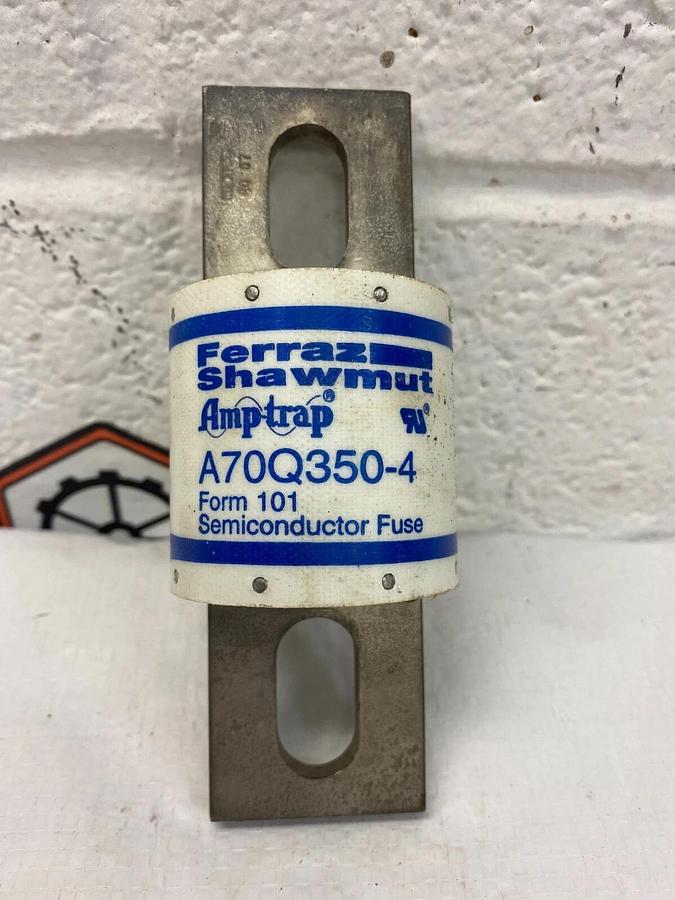 Used Ferraz Shawmut A70Q350-4 Amptrap Form 101 Semiconductor Fuse