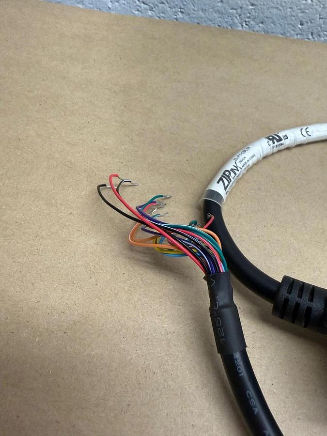 Used Ziplink ZL-P1-CBL18 I/O Cable, 250v/2a