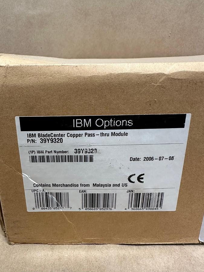 IBM 39Y9320 BladeCenter Copper Pass-Thru Mobile *NEW*