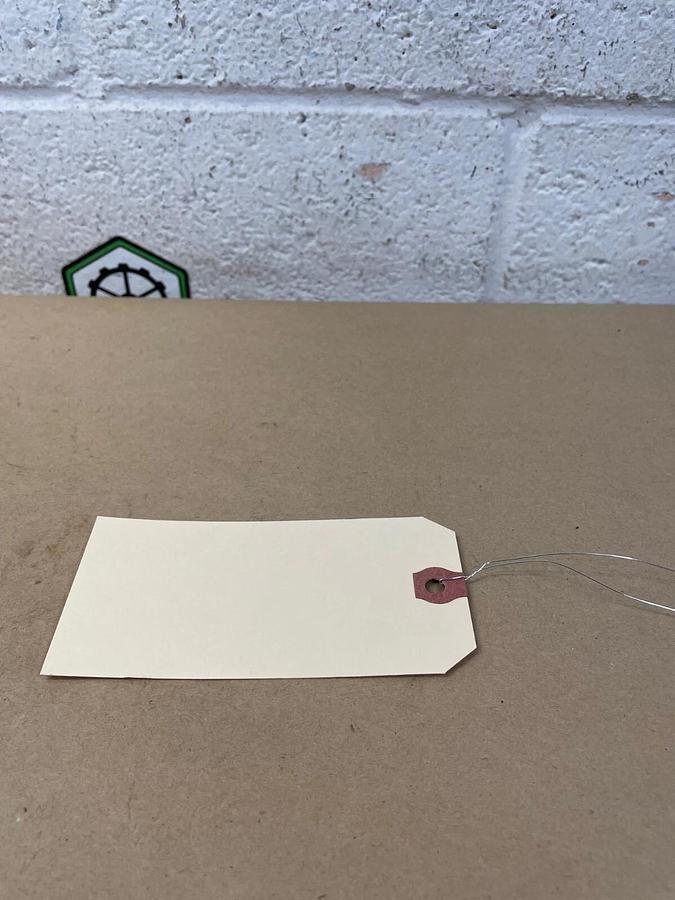 Used 4-3/4” x 2-3/8” Manila 13 Pt Pre Wired Shipping Hang Tags (1000 Pieces)