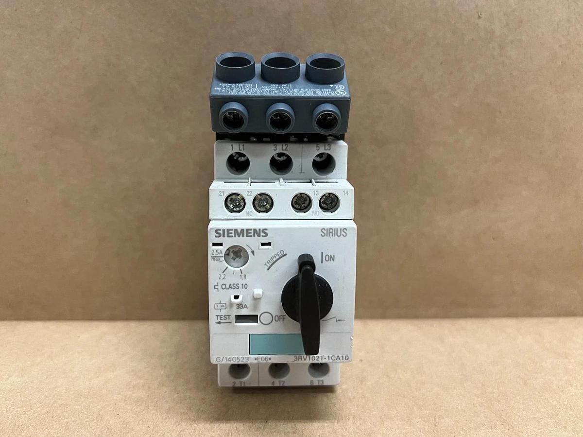Used Siemens 3RV1021-1CA10 Motor Protection Circuit Breaker