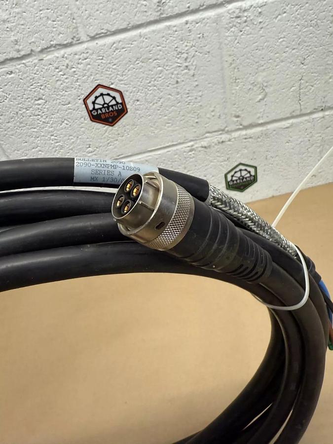 Used Allen-Bradley 2090-XXNPMP-10S09 Power Cable, Series A, Bulletin 2090, 9m