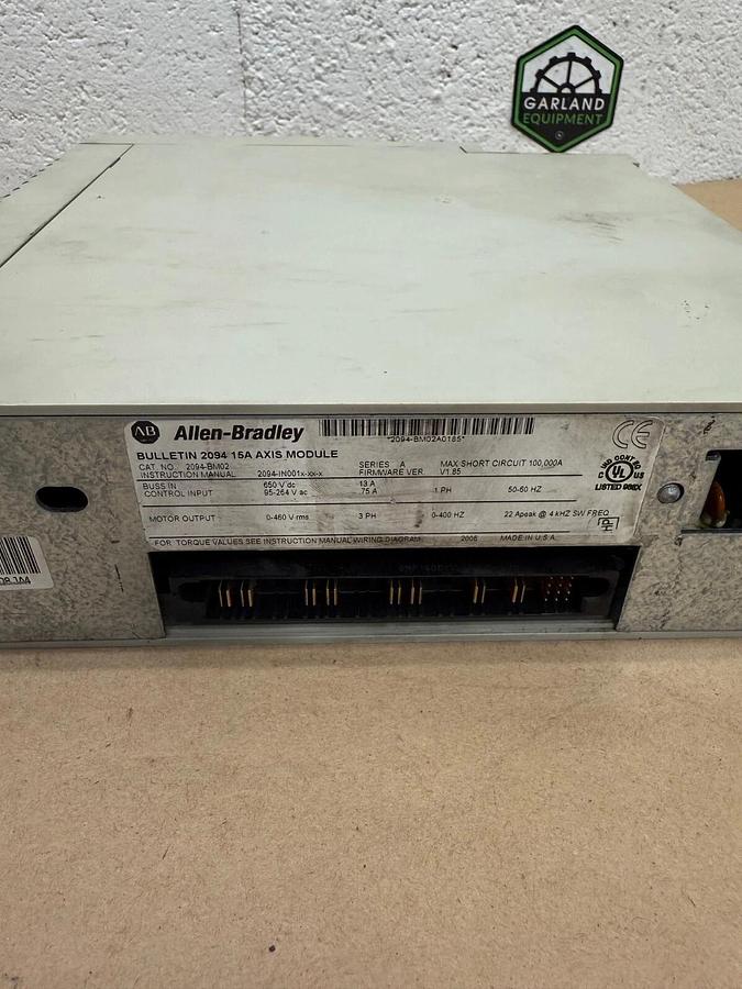 Used Allen-Bradley 2094-BM02 Servo Drive, Axis Module, Kinetix6000, 400/460V System