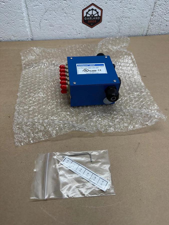 Used DINSpace SNAP-12ST-MM Compact DIN-Rail Fiber Patch Panel *NEW*