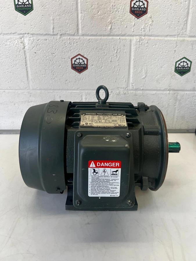 Used Toshiba B0054FLT2AYH EQP III Premium Efficiency 3-Phase Induction Motor, 5Hp