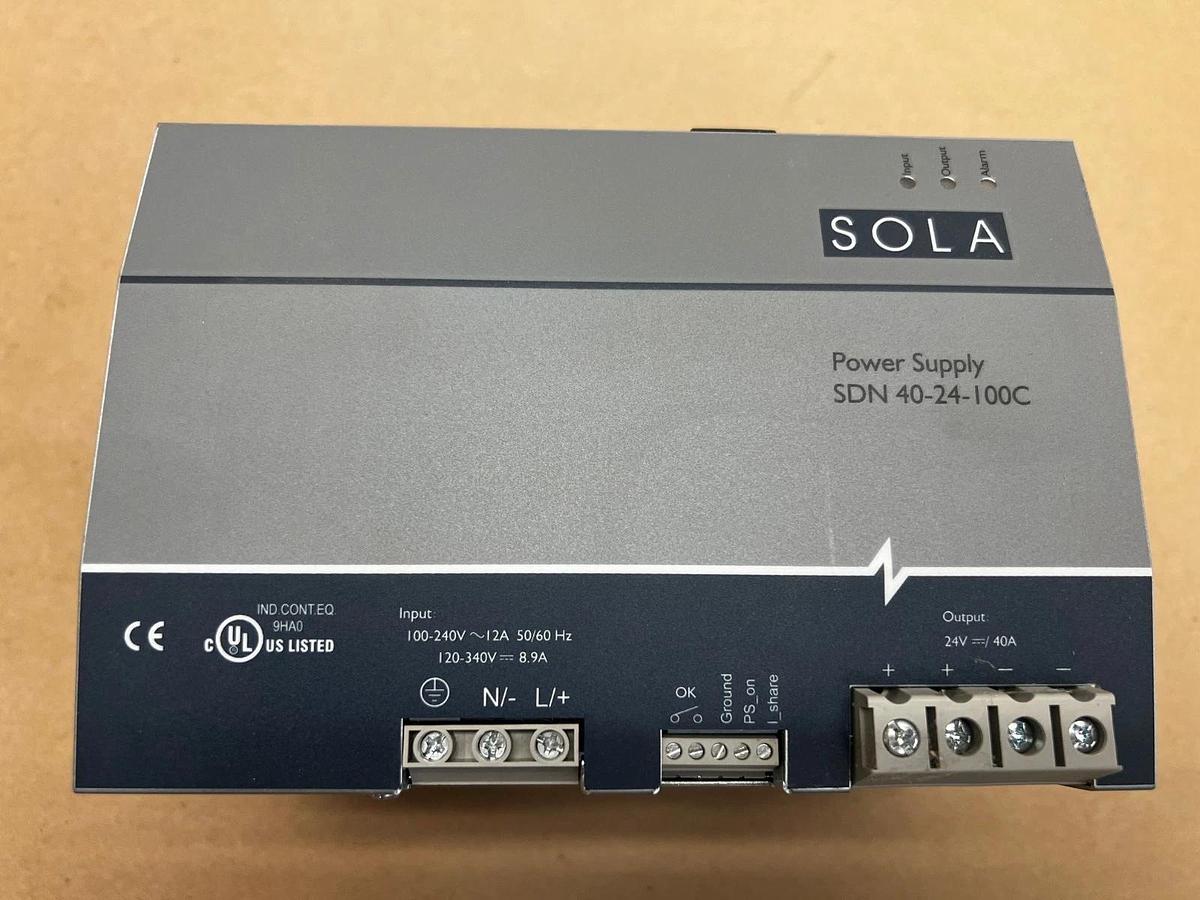 Emerson SolaHD SDN 40–24–100C Power Supply AC-DC 24V 40A 85-264V *NEW*