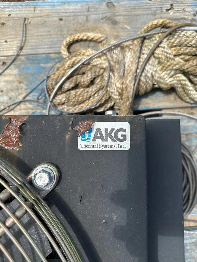 Used AKG ACD40-3 250Psi Heat Exchanger w/ Leeson 110048.00 1Hp Motor @ 1725Rpm
