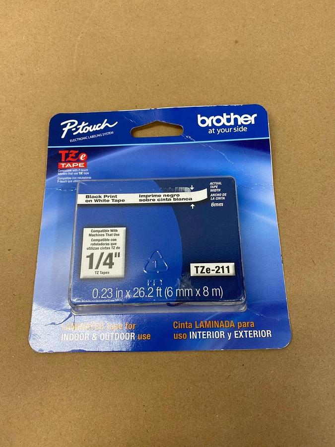 Brother TZe-251 TZe-211 TZe-241 P-Touch Electronic Labeling System 3/4" 1/4" 1"