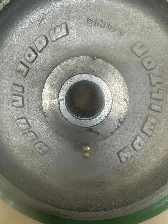 Used Hamilton 040895 8”x 2” Duralast Polyurethane on Iron Wheels, 1500 Lbs Capacity