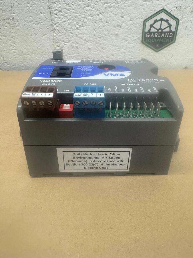 Used Metasys by Johnson Controls VMA1630 Controller Program Box 24vAC 2.5A In/.5A Out