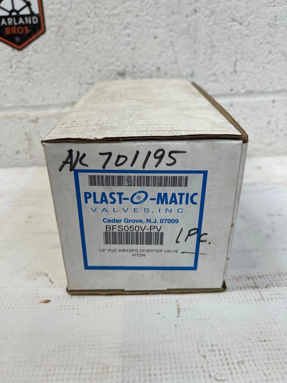 Used Plast-O-Magic Valves Inc. BFS050V-PV 1/2” PVC AIRXSPG Diverter Valve-viton Seals