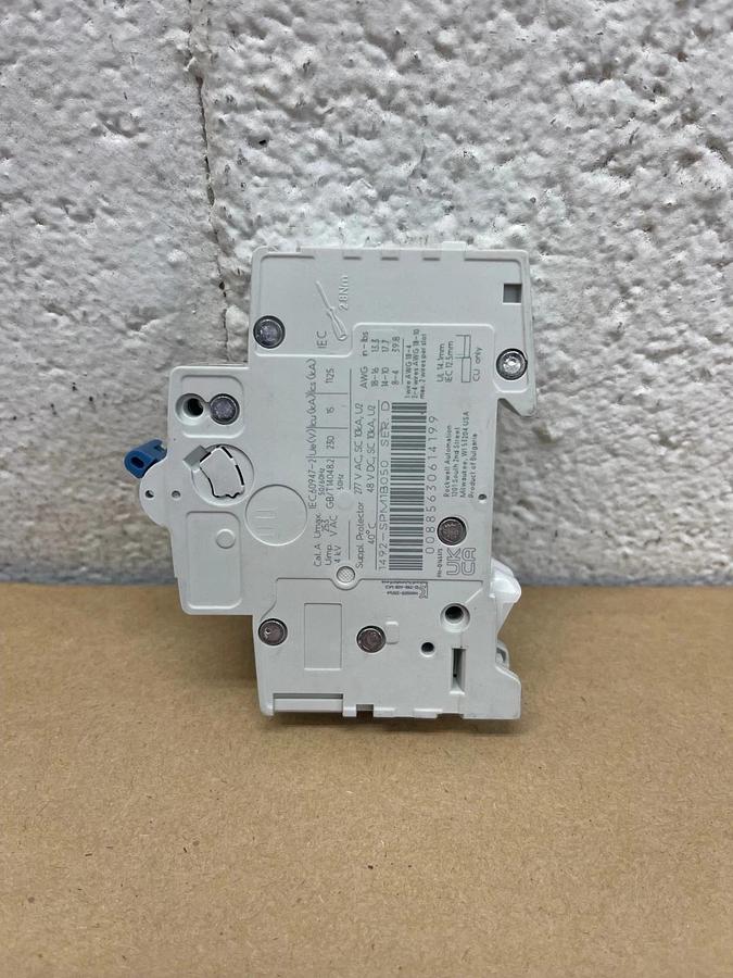 Used Allen Bradley 1492-SPM1B050 Ser D Mini Circuit Breaker, 1 Pole, 5A - Qty 1 *NEW*
