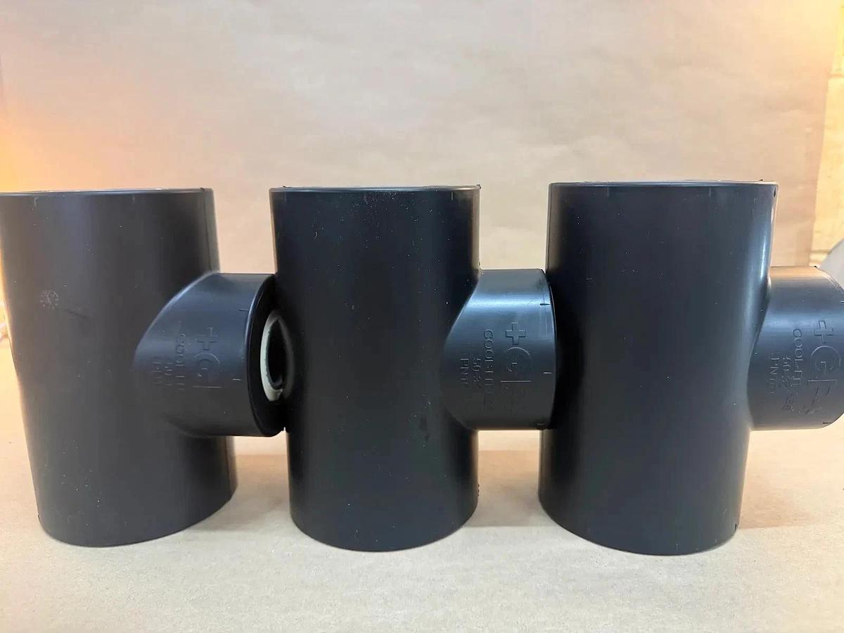 Georg Fischer Cool Fit ABS 90° Reducing Tee d50-d32 PN10 D50, 73820164, Lot of 3