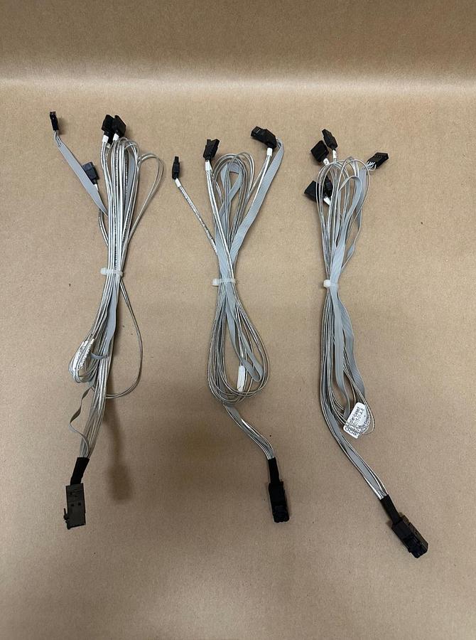 Used Adaptec CBL-00115-01-A-R 3M High Routability MiniSAS HD Cable - Lot of 3
