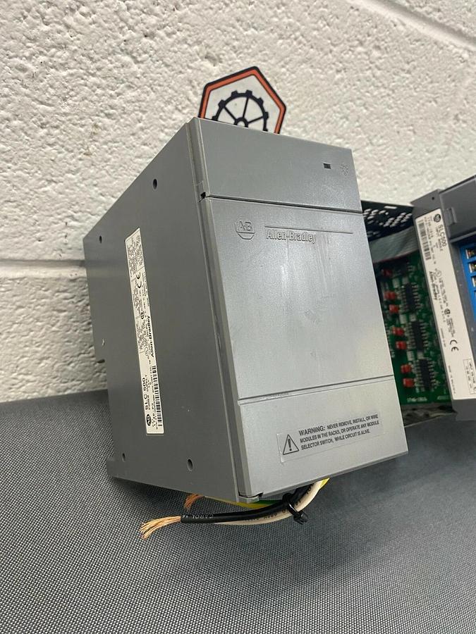 Used Allen Bradley (1) 1746-P2 Power Supply, (1) 1746-A10 10 Slot Rack, (2) 1746-IB16