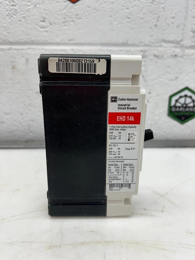 Used Cutler Hammer EHD1020 Series C Industrial Circuit Breaker