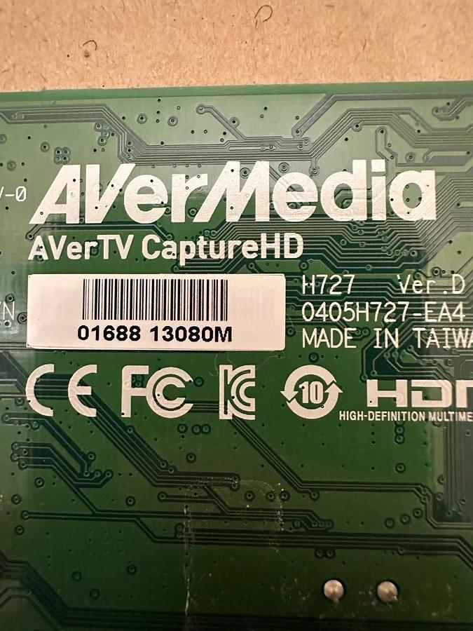 Used AVerMedia H727 Capture HD Low Profile Capture Card