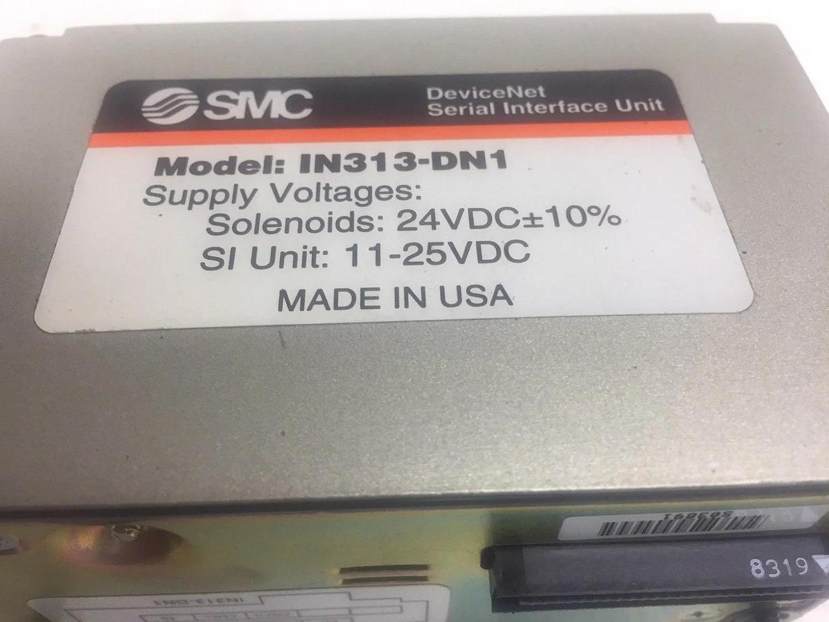 Used SMC DeviceNet Serial Interface Unit Model IN313-DN1