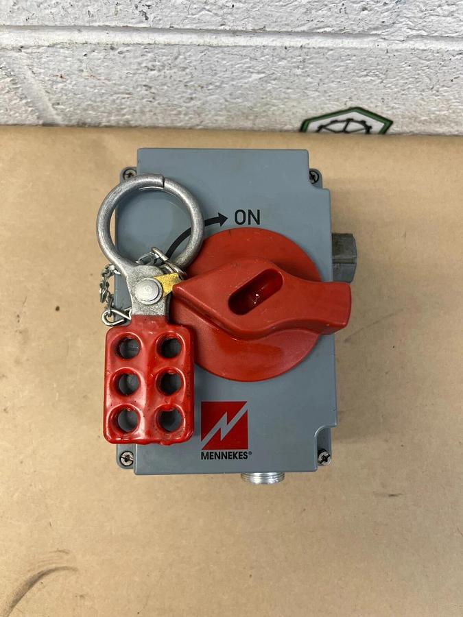 Used Mennekes ME 20MS1A-M2 HDI Disconnect Switch 25A 3ph 600VAC 5HP Max