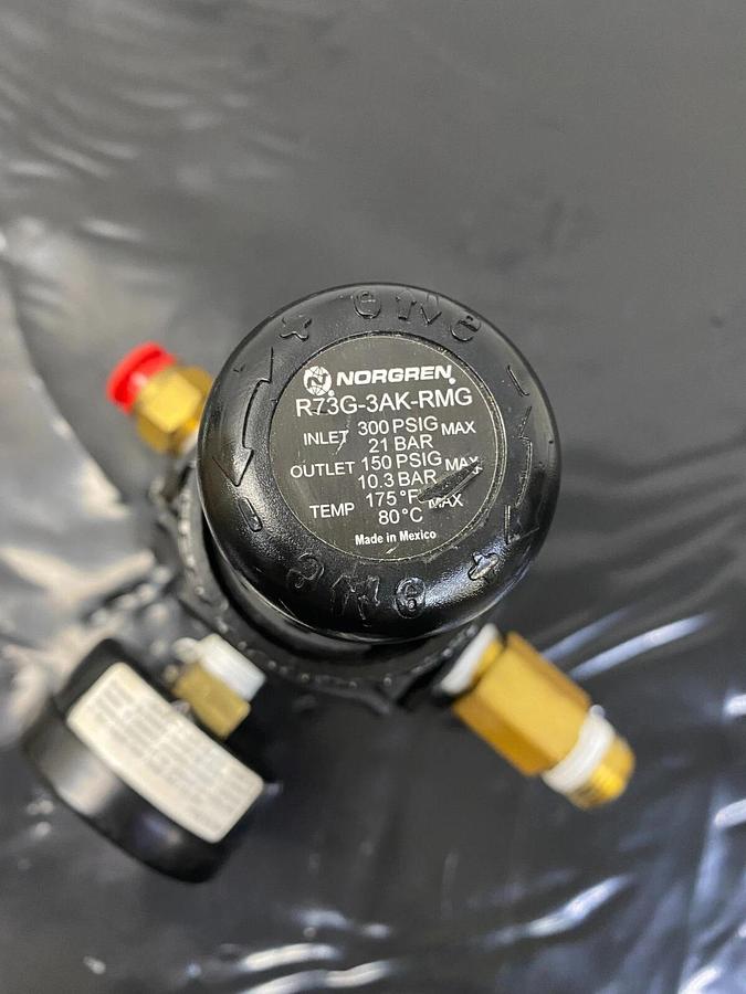 Used Norgren R73G-3AK-RMG Pressure Regulator with Gauge