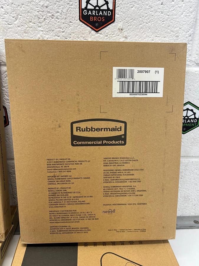 Used Rubbermaid 2007907 Slim Jim Recycling Station Billboard - Lot of 4