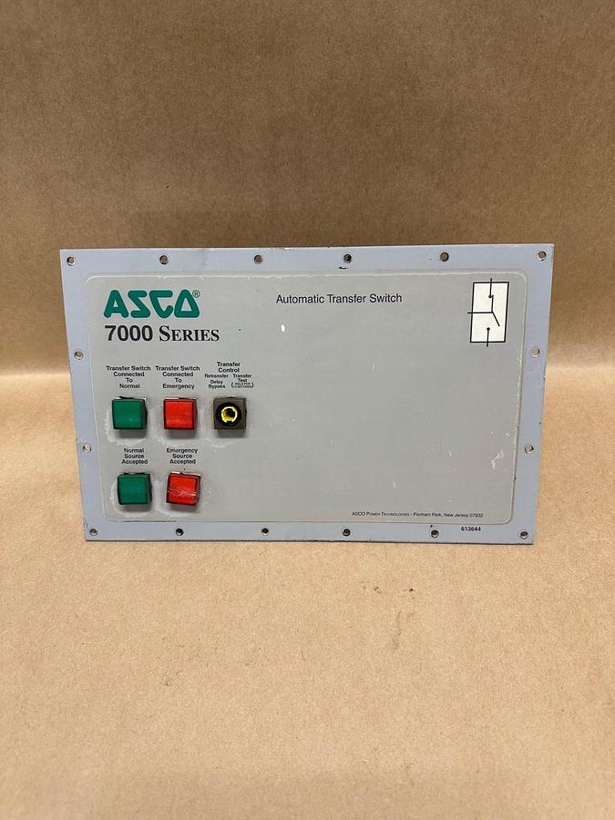 Used ASCO 7000 Series Automatic Transfer Switch P/N 613644