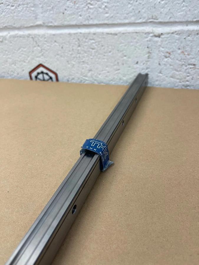 THK Caged Ball Linear Motion Guide Rail, 18 1/8” Long, 3/4” Wide