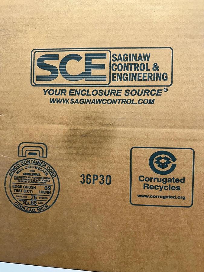 Used Saginaw Control 36P30 White Backplate *NEW*