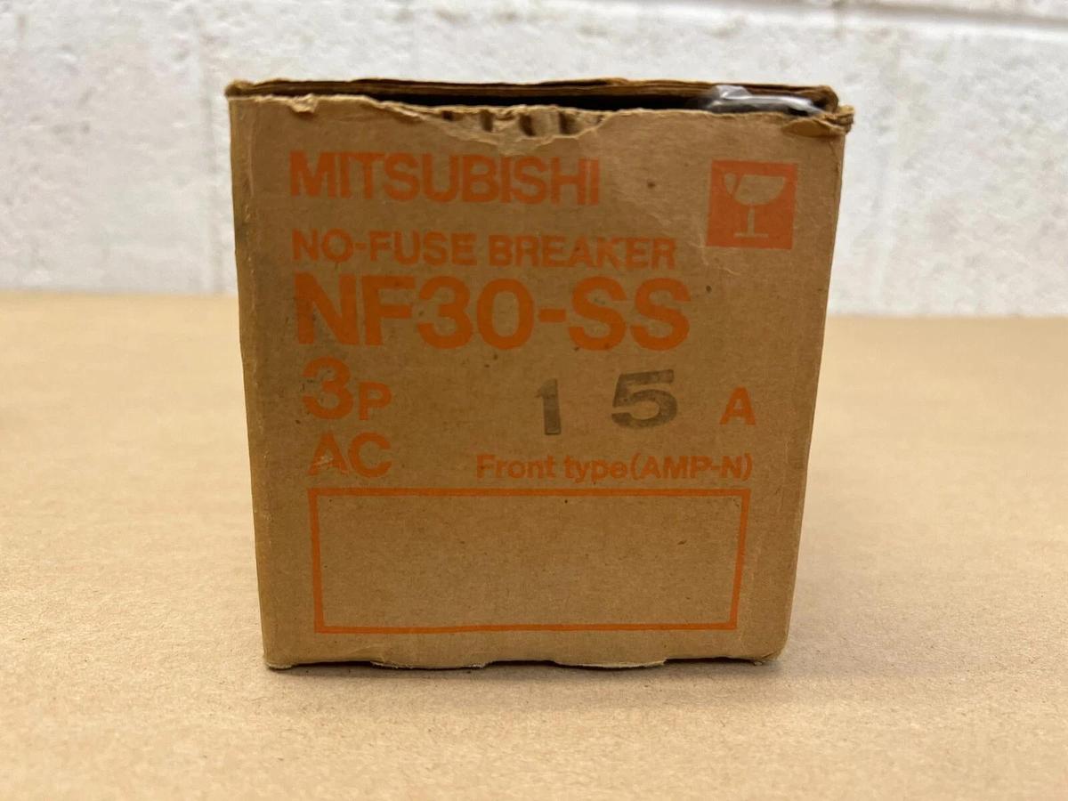Used Mitsubishi NF30-SS 3P 15 Amp No-Fuse Breaker