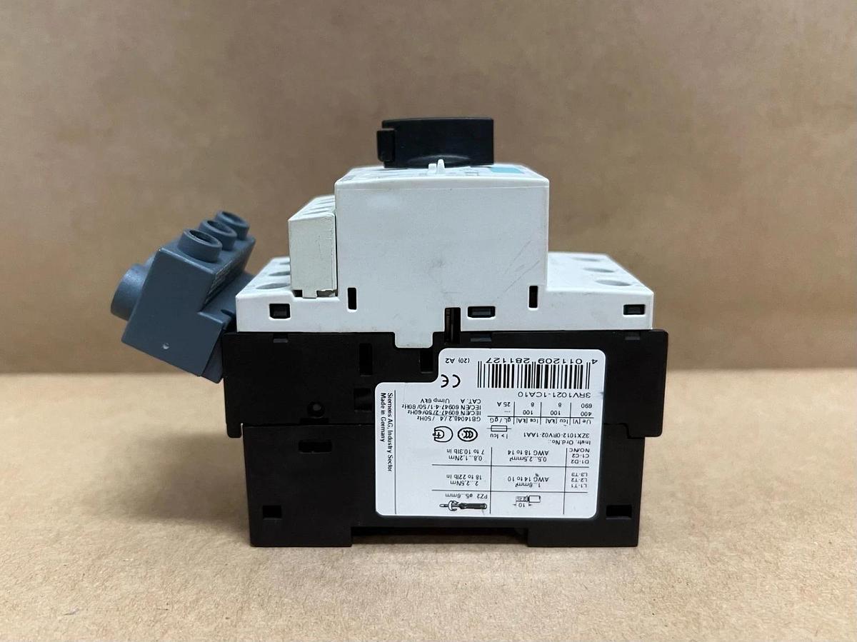 Used Siemens 3RV1021-1CA10 Motor Protection Circuit Breaker