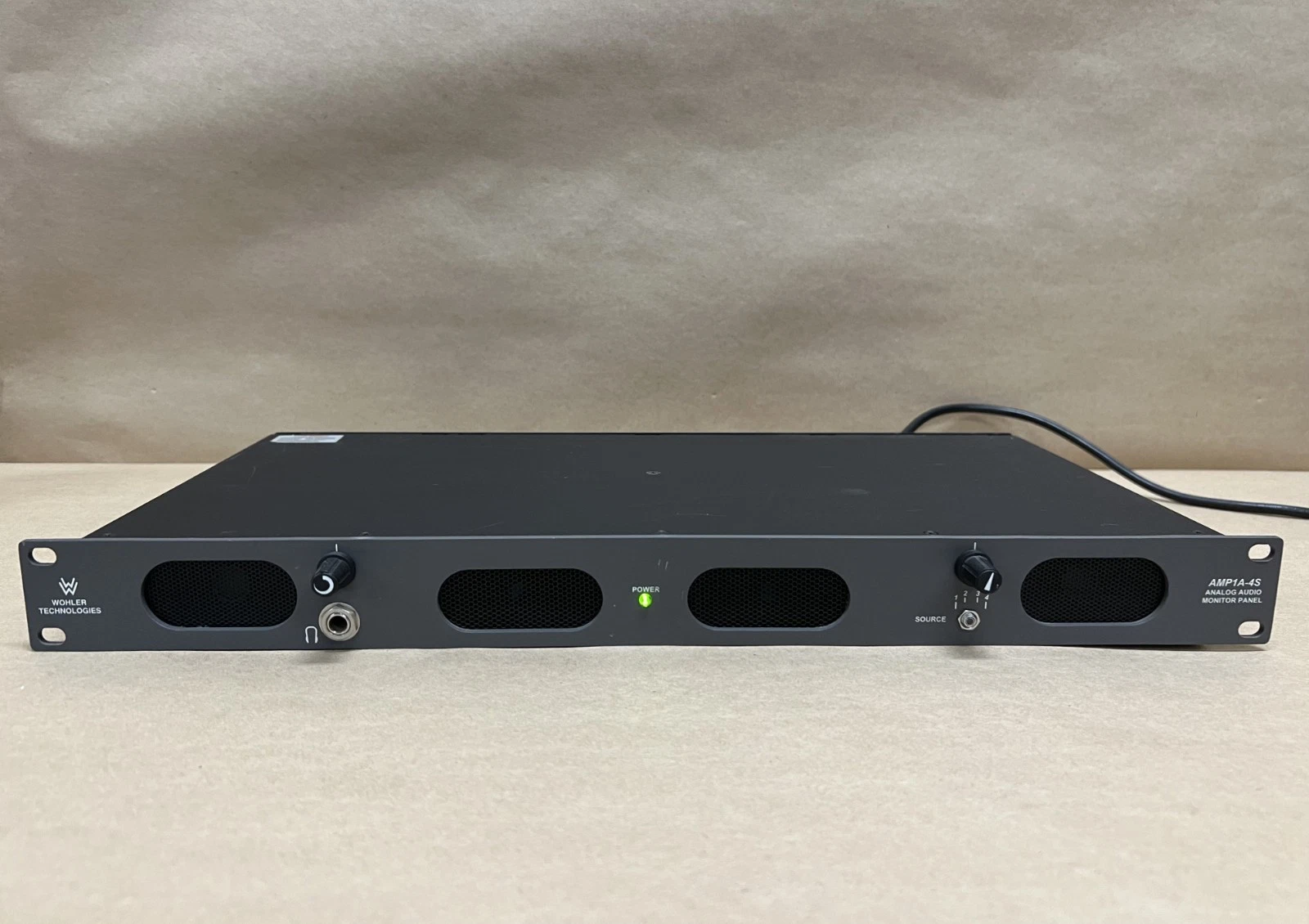 Used Wohler Technologies AMP1A-4S Analog Audio Monitor Panel (Missing Knob)