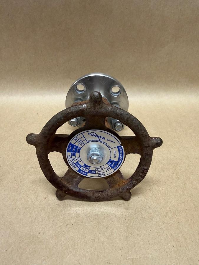 Used Flowserve 12501 3/4” Globe Valve