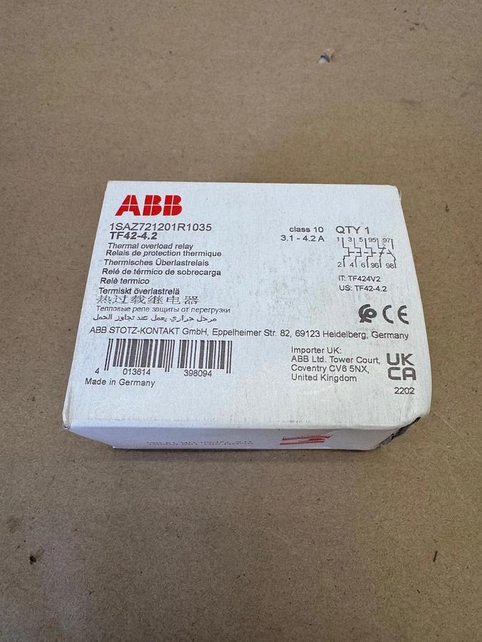 ABB 1SAZ721201R1035 Thermal Overload Relay TF42-4.2 *NEW*