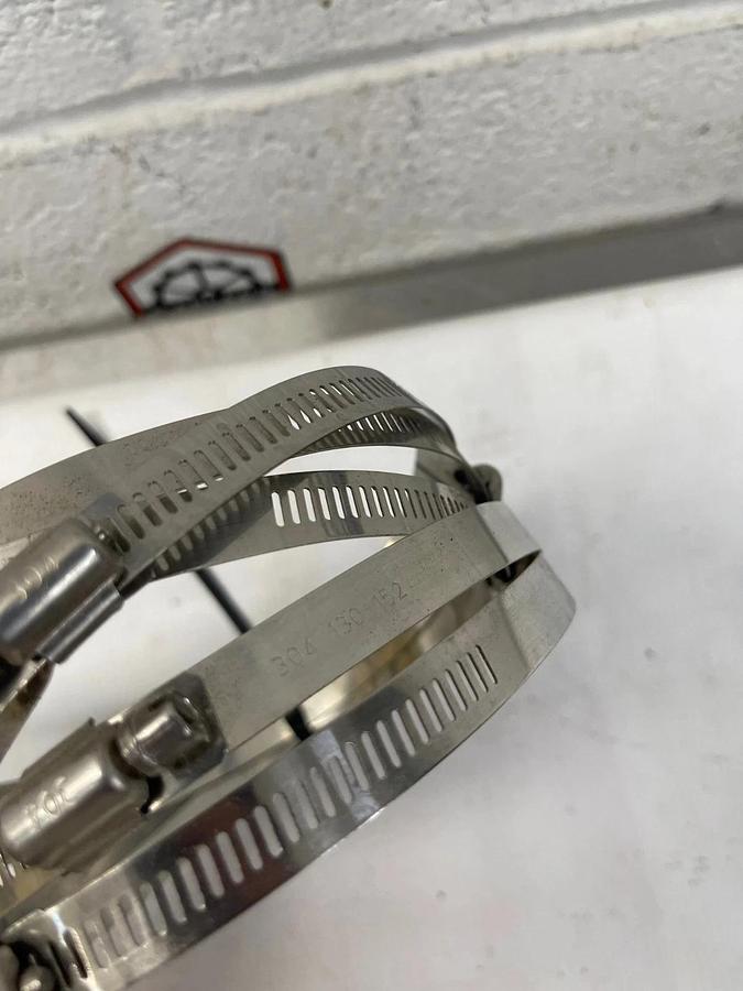 Hose Pipe Clip Clamps 304 130-152 Stainless Steel Pipe Clamps ( Lot of 5)