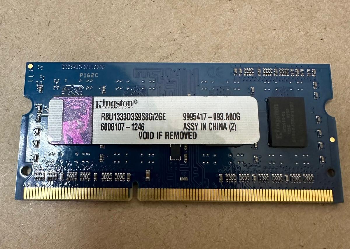 Used Kingston RBU1333D3S9S8G/2GE 2GB Laptop RAM